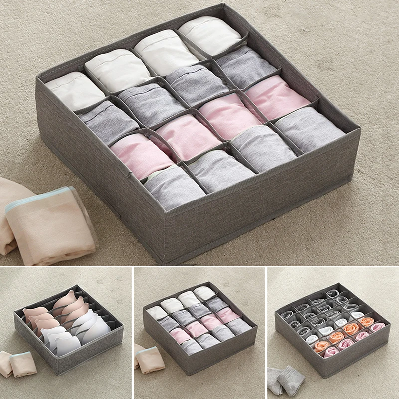 Foldable Underwear Sock Bra Tie Storage Box Multi Grid Divider Closet Organiser Home Bedroom Underwear Socks Storage Box Gray
Foldable Underwear Sock Bra Tie Storage Box Multi Grid Divider Closet Organiser Home Bedroom Underwear Socks Storage Box Gray