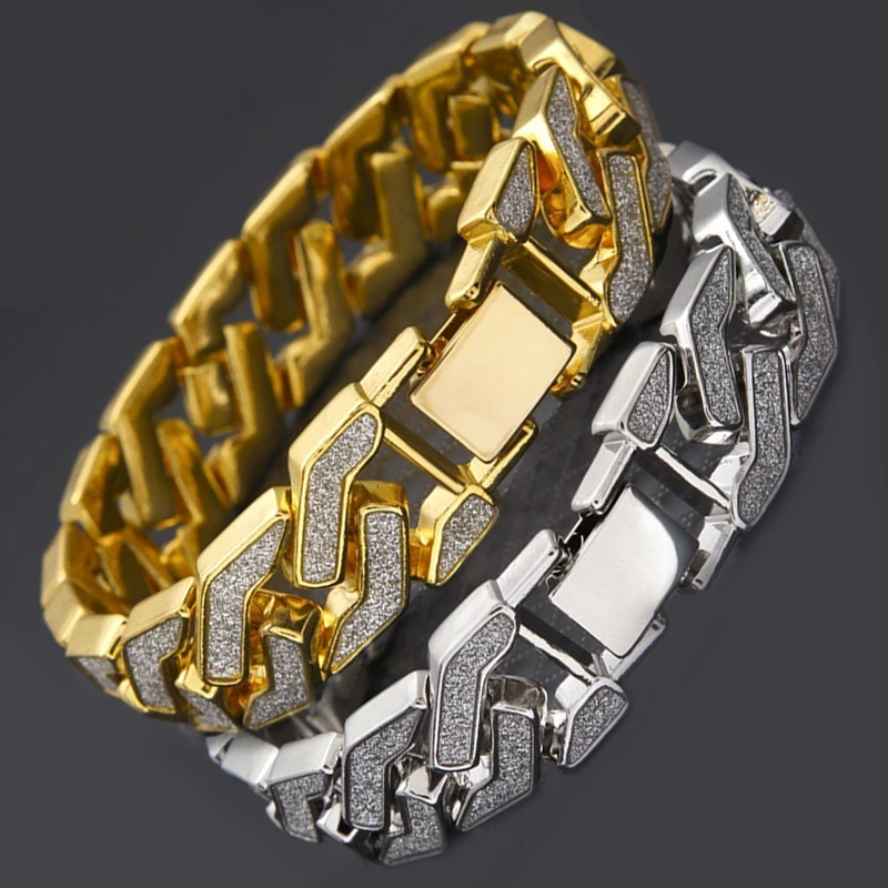 Rhinestone Thick Bracelet Men's Hip Hop Street Retro Bracelet Gold/Silver Women's Jewelry Accessories Gift
Rhinestone Thick Bracelet Men's Hip Hop Street Retro Bracelet Gold/Silver Women's Jewelry Accessories Gift