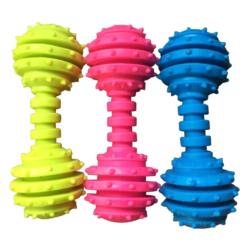 Pet Dogs Toys Interactive Rubber Dog Toy Funny Creative Barbell Design Dog Chewing Resistant Bite Toy Puppy Teething Supplies
Pet Dogs Toys Interactive Rubber Dog Toy Funny Creative Barbell Design Dog Chewing Resistant Bite Toy Puppy Teething Supplies