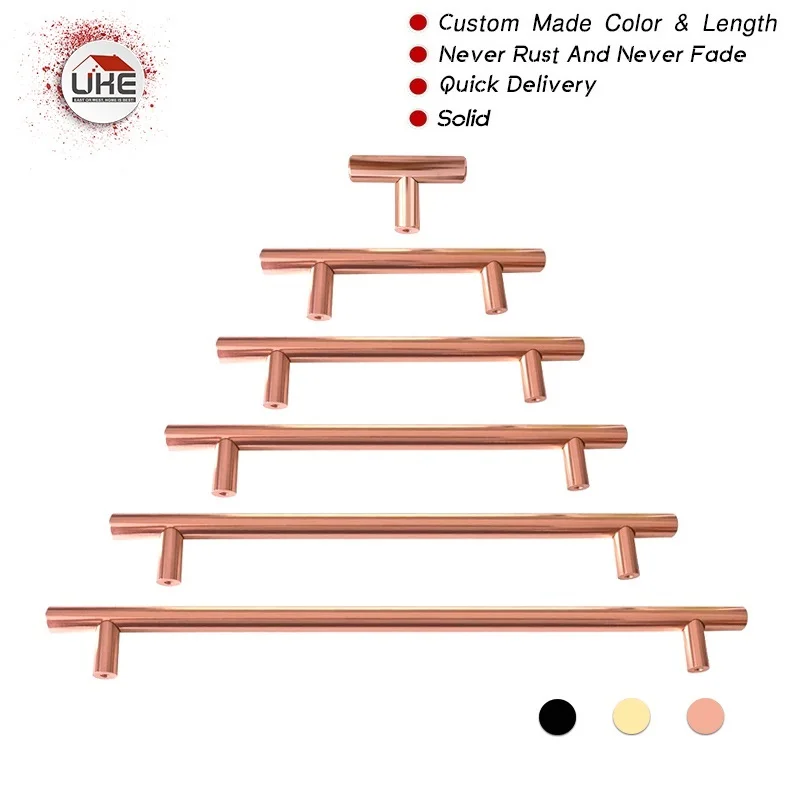 UKE Modern Furniture Handles Cabinet Drawer Wardrobe handles Kitchen Cupboard door handles Rose Gold brushed brass Black solid
UKE Modern Furniture Handles Cabinet Drawer Wardrobe handles Kitchen Cupboard door handles Rose Gold brushed brass Black solid