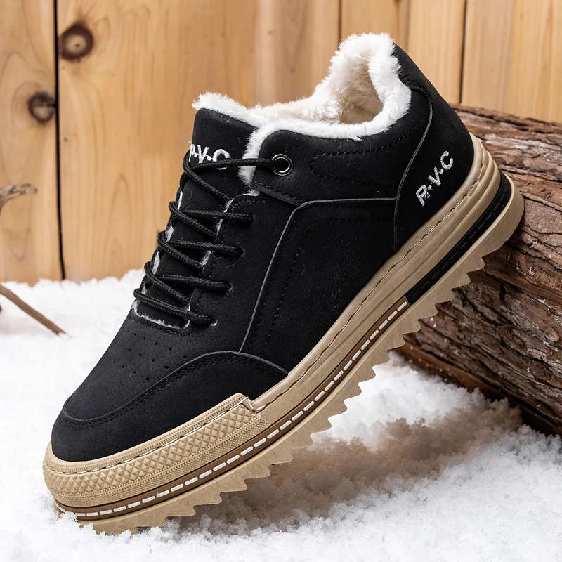 Autumn Winter Men Cotton Shoes Plus Velvet Thickened Warm Shoes Fashionable All-match Low-top Shoes Increase Platform Shoes
Autumn Winter Men Cotton Shoes Plus Velvet Thickened Warm Shoes Fashionable All-match Low-top Shoes Increase Platform Shoes