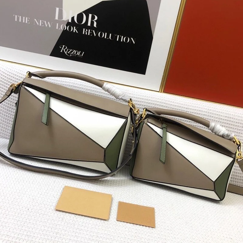 Retro Contrasting Color Irregular Foldable Large-capacity Genuine Leather Handbag Ladies New Fashion Diagonal Shoulder Bag
Retro Contrasting Color Irregular Foldable Large-capacity Genuine Leather Handbag Ladies New Fashion Diagonal Shoulder Bag