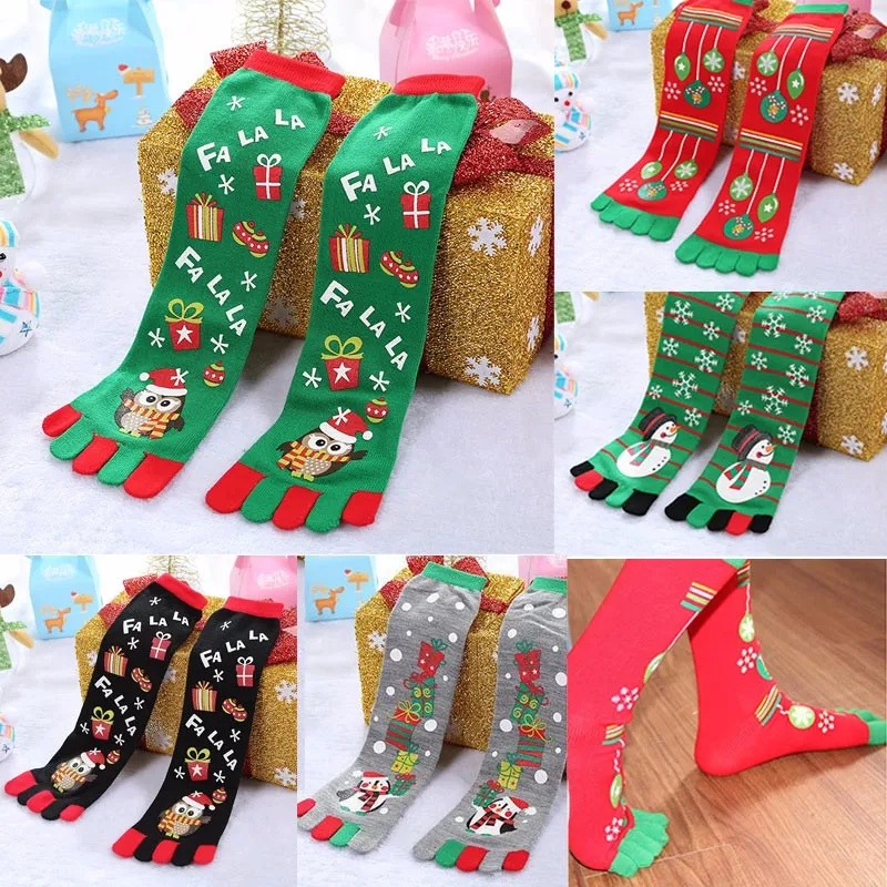 Funny Autumn winter Kids Warm Snow Printed Santa Claus Cotton Snowflake Deer Anime 5 Toes Socks Christmas 5 fingers socks
Funny Autumn winter Kids Warm Snow Printed Santa Claus Cotton Snowflake Deer Anime 5 Toes Socks Christmas 5 fingers socks