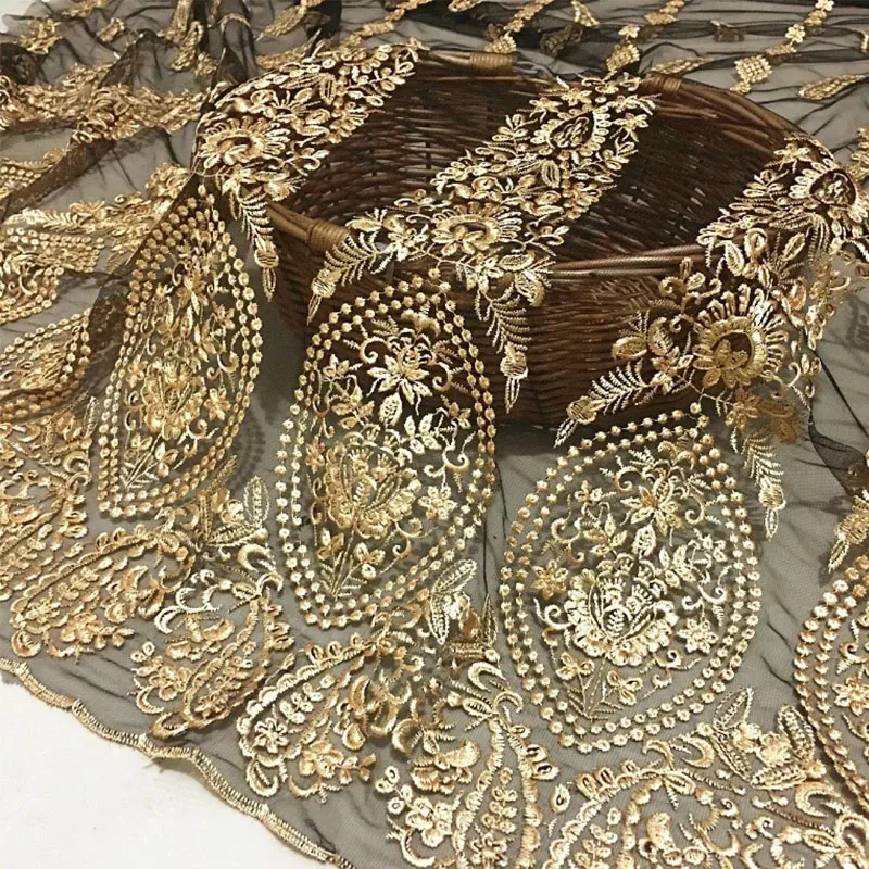 3 yards Glitter Bronzing Embroidery Exquisite Wedding Dress Mesh Cloth Fabric Net Yarn Sparkle Cloth Apparel Sewing Fabric
3 yards Glitter Bronzing Embroidery Exquisite Wedding Dress Mesh Cloth Fabric Net Yarn Sparkle Cloth Apparel Sewing Fabric