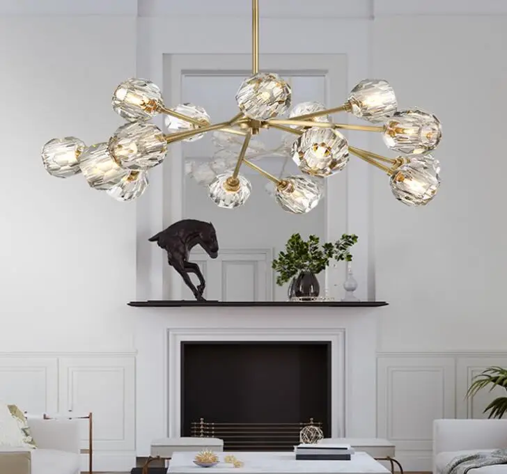 Post modern Bedroom ceiling light Simple Nordic chandelier Living room Dining hall lamp Personality Creative pellet Golden Glass
Post modern Bedroom ceiling light Simple Nordic chandelier Living room Dining hall lamp Personality Creative pellet Golden Glass