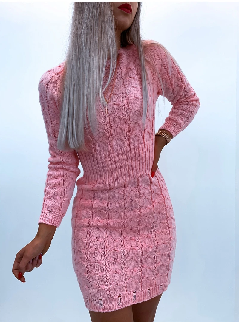 TNNAOFF Trendy Solid Knitted Sweater Slim Mini Dress for Women Birthday Outfits Fall Sexy Long Sleeve O-neck Streetwear Dresses
TNNAOFF Trendy Solid Knitted Sweater Slim Mini Dress for Women Birthday Outfits Fall Sexy Long Sleeve O-neck Streetwear Dresses
