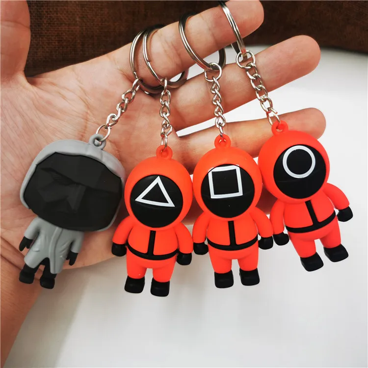 3D Squid Game Figures Mask Keychain Charms Accessories Round Six Cosplay Keychains Pendant Key Chain Toys Gift Cartoon Ornament
3D Squid Game Figures Mask Keychain Charms Accessories Round Six Cosplay Keychains Pendant Key Chain Toys Gift Cartoon Ornament