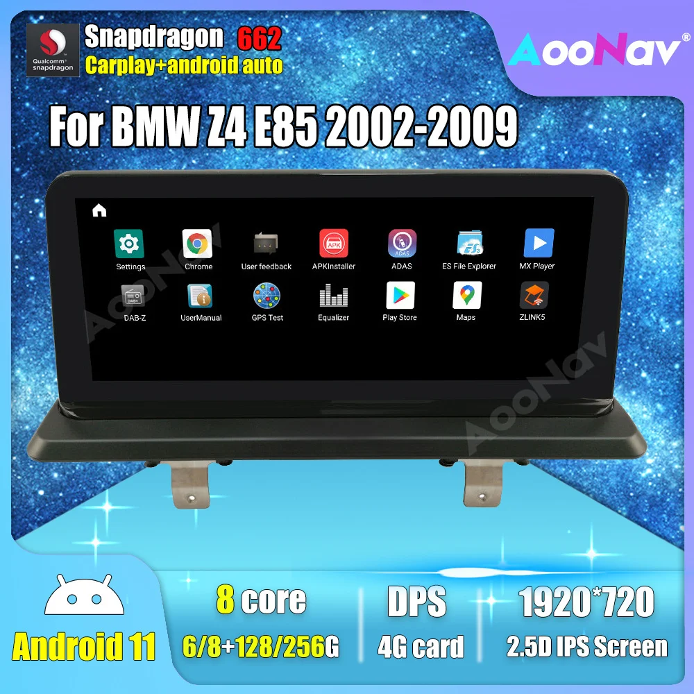 Автомагнитола с экраном для BMW Z4 E85 2002-2009, 64 ГБ, мультимедийный плеер с GPS-навигацией, Android, экран
Автомагнитола с экраном для BMW Z4 E85 2002-2009, 64 ГБ, мультимедийный плеер с GPS-навигацией, Android, экран