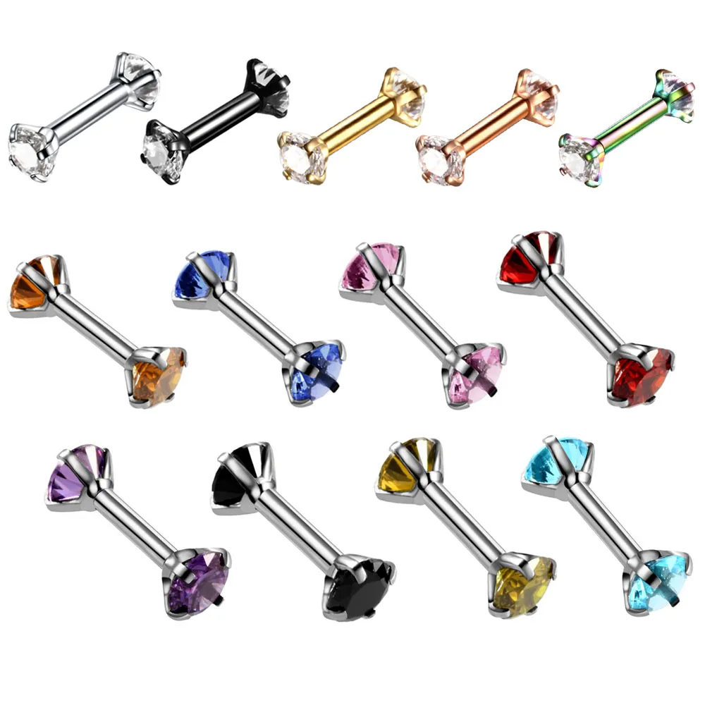 Double Round Earring for Women Surgical Steel Bar Earrings Cartilage Piercing Ear Gem Zircon Rhinestone Ear Stud Bars Jewelry
Double Round Earring for Women Surgical Steel Bar Earrings Cartilage Piercing Ear Gem Zircon Rhinestone Ear Stud Bars Jewelry