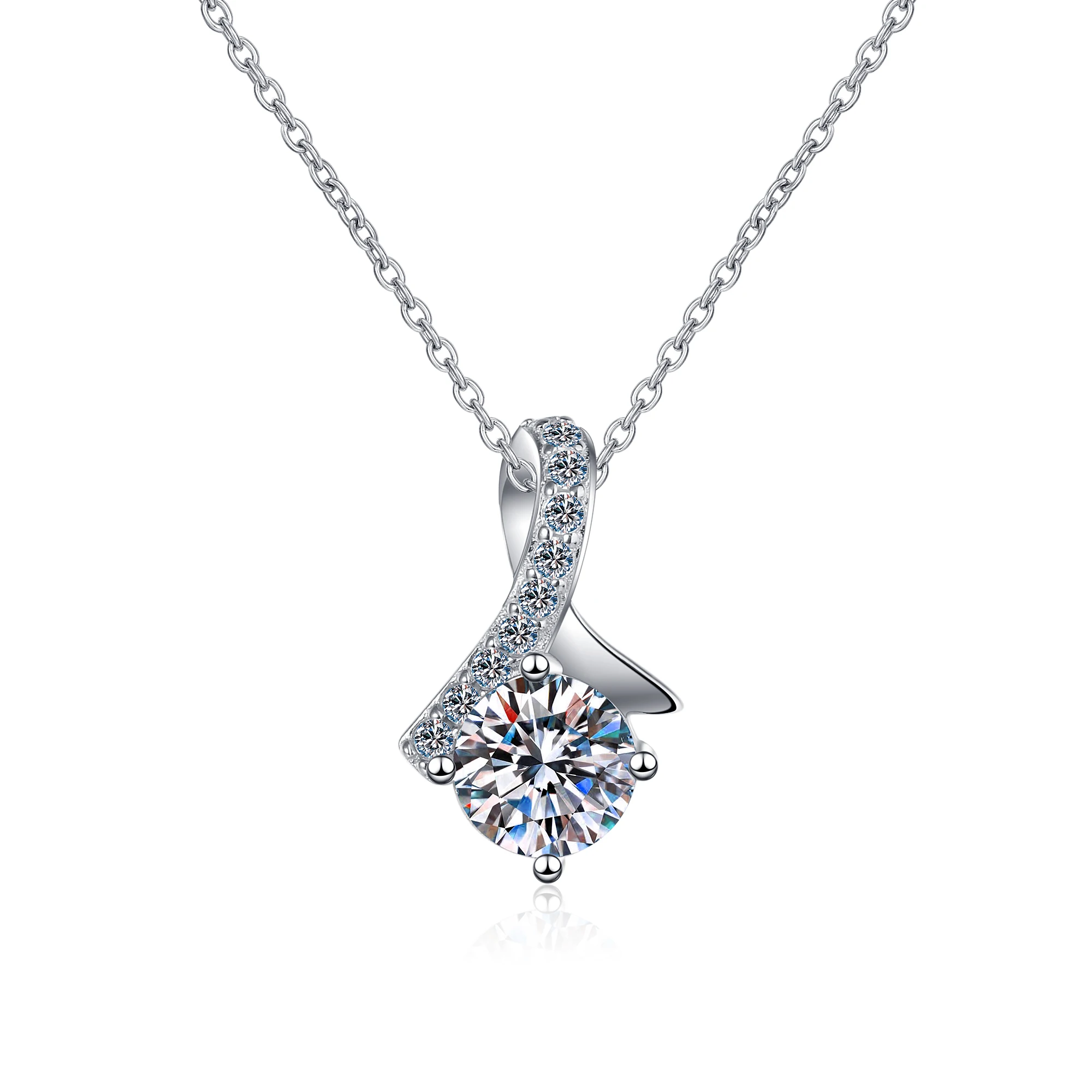 ANZIW 925 Sterling Silver Round Cut Moissanite Diamond Fine Pendant Necklace For Women Classic Pendant Necklace Jewelry Gift
ANZIW 925 Sterling Silver Round Cut Moissanite Diamond Fine Pendant Necklace For Women Classic Pendant Necklace Jewelry Gift