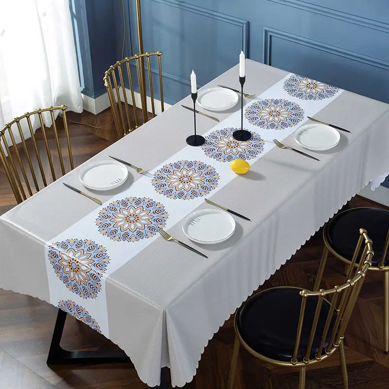 Nordic Style pvc Household Waterproof Tablecloth Printing Cover Resistant Oilproof Heat resistant Table Cloth for Wedding Party
Nordic Style pvc Household Waterproof Tablecloth Printing Cover Resistant Oilproof Heat resistant Table Cloth for Wedding Party