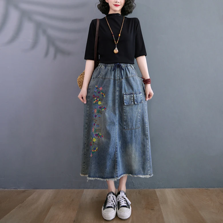 Женская юбка средней длины, универсальная тонкая трапециевидная юбка с высокой талией, большие размеры, осень 2021
Женская юбка средней длины, универсальная тонкая трапециевидная юбка с высокой талией, большие размеры, осень 2021