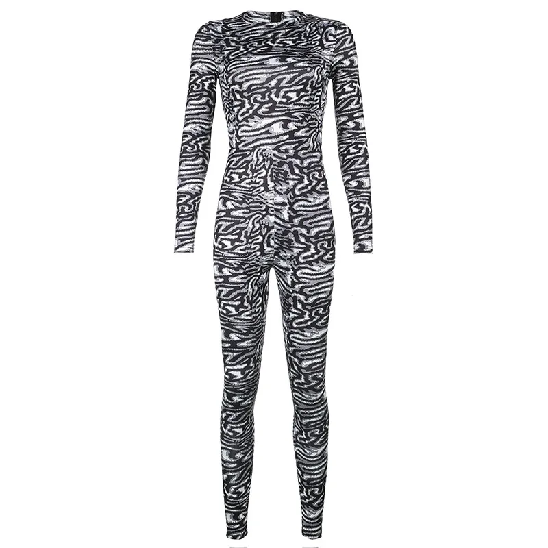 Autumn And Winter New Style Black And White Pattern Slim long-sleeved Jumpsuit Sports Street Fashion tight-fitting Long Jumpsuit
Autumn And Winter New Style Black And White Pattern Slim long-sleeved Jumpsuit Sports Street Fashion tight-fitting Long Jumpsuit