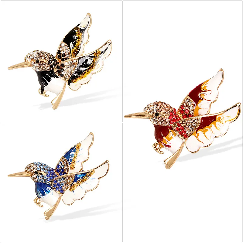 Women Men Vintage Metal Rhinestone Hummingbird Brooches Fashion Jewelry Animal Brooch Pins Gifts for Mom Girlfirend
Women Men Vintage Metal Rhinestone Hummingbird Brooches Fashion Jewelry Animal Brooch Pins Gifts for Mom Girlfirend