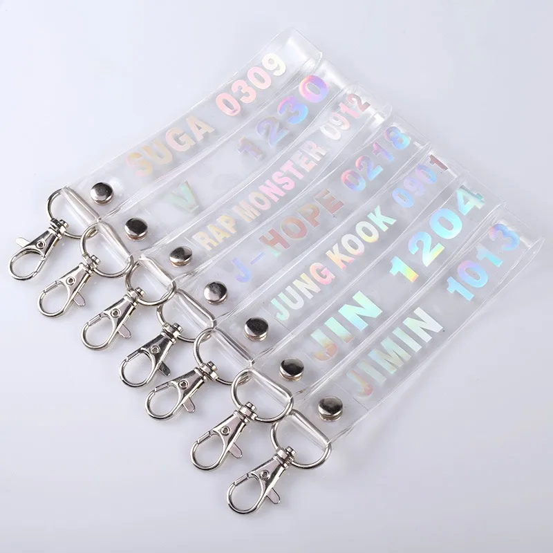 Bangtan Boys Name Korean Version of Mobile Phone Pendant Transparent Laser Personality Pendant Bag Pendant
Bangtan Boys Name Korean Version of Mobile Phone Pendant Transparent Laser Personality Pendant Bag Pendant