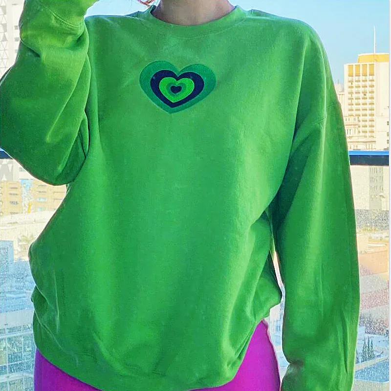 Calelinka 2021 Autumn Heart Embroidery Sweatshirts For Women Oversize Loose Crewneck Pullover Vintage Style Aesthetic Hoodies
Calelinka 2021 Autumn Heart Embroidery Sweatshirts For Women Oversize Loose Crewneck Pullover Vintage Style Aesthetic Hoodies