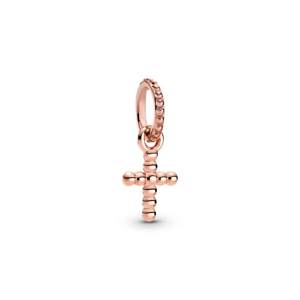 FORVIONA 925 Rose Gold Beaded Cross Dangle Charm Fit Charms Bracelet Orignal Sterling Silver Pendant Beads DIY Jewelry
FORVIONA 925 Rose Gold Beaded Cross Dangle Charm Fit Charms Bracelet Orignal Sterling Silver Pendant Beads DIY Jewelry