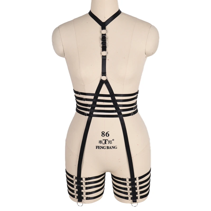 Harness Underwear Set Garter Body Bondage Cupless Bra Sexy Women Waist To Leg Bondage Cage Straps Gothic Body Belts Lingerie
Harness Underwear Set Garter Body Bondage Cupless Bra Sexy Women Waist To Leg Bondage Cage Straps Gothic Body Belts Lingerie