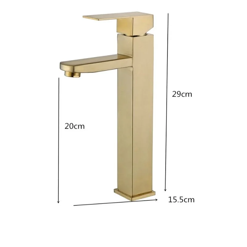 Bathroom Basin Faucet Brushed Gold Bathroom Tap Sink Mixer Hot & Cold 304 Stainless Steel Sink Faucet Bathroom Lavotory Faucet
Bathroom Basin Faucet Brushed Gold Bathroom Tap Sink Mixer Hot & Cold 304 Stainless Steel Sink Faucet Bathroom Lavotory Faucet