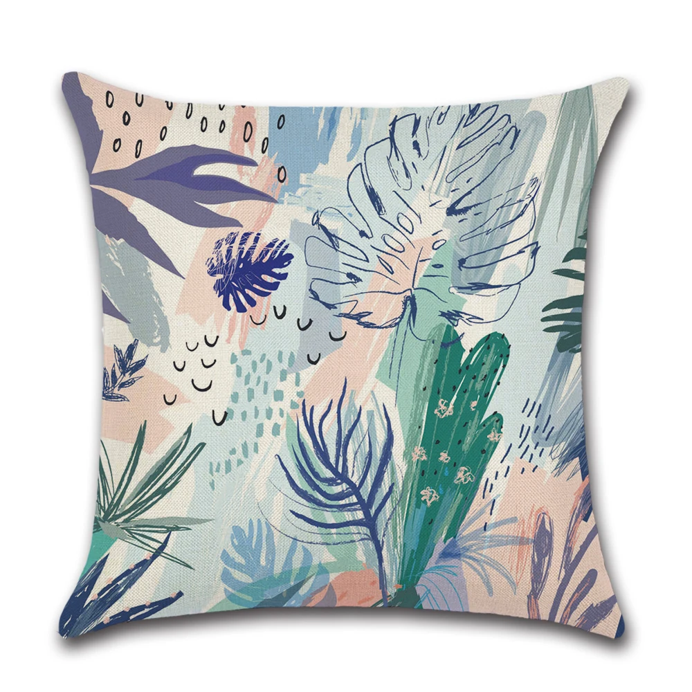 New Tropical Plant Watercolor Style Block Print Cushion Cover Pillow Case Cover Decorative
New Tropical Plant Watercolor Style Block Print Cushion Cover Pillow Case Cover Decorative