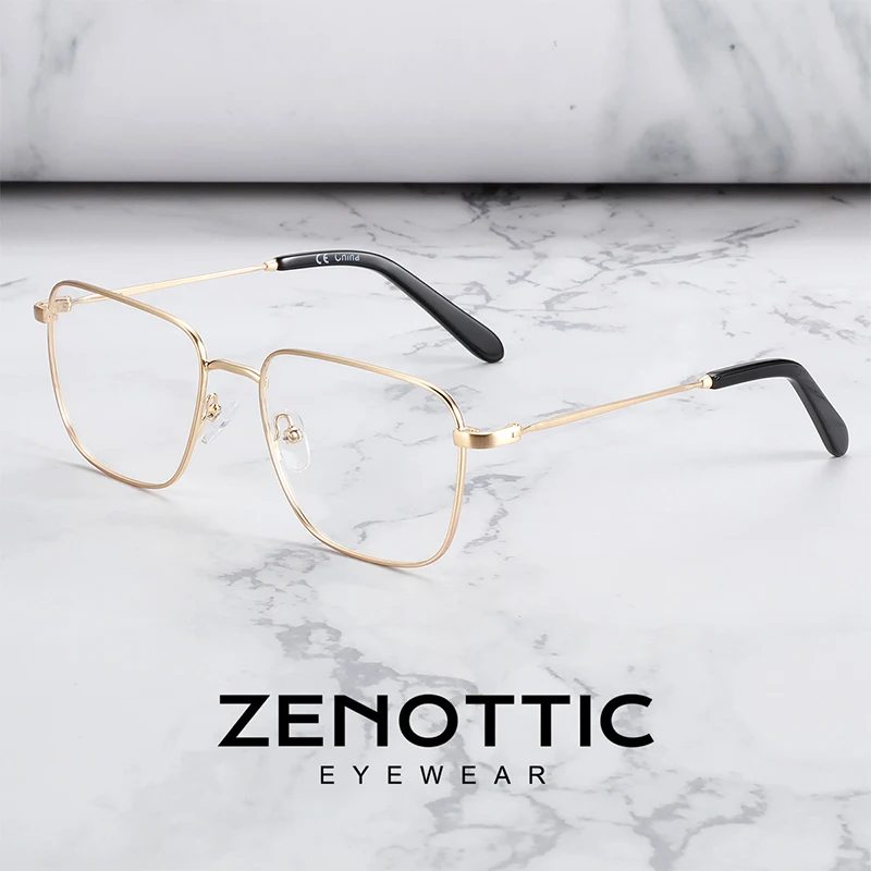 ZENOTTIC Titanium Alloy Glasses Frame Men Square Myopia Prescription Eyeglasses Frames Business Style Optical Korean Eyewear
ZENOTTIC Titanium Alloy Glasses Frame Men Square Myopia Prescription Eyeglasses Frames Business Style Optical Korean Eyewear