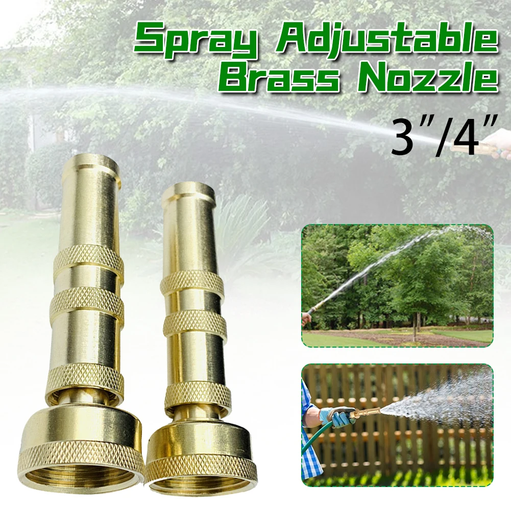 3"/4" Adjustable Twist Hose Nozzle Heavy-Duty Brass Nozzle Sprayer for Garden Water Guns Car Washing Watering Supplies Tools
3"/4" Adjustable Twist Hose Nozzle Heavy-Duty Brass Nozzle Sprayer for Garden Water Guns Car Washing Watering Supplies Tools