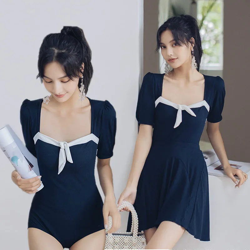 2021 New Korea Style Monokini Women Swimwear Skirt One Piece Swimsuit Padded Push Up Bathing Suit Sexy Monokini Beachwear
2021 New Korea Style Monokini Women Swimwear Skirt One Piece Swimsuit Padded Push Up Bathing Suit Sexy Monokini Beachwear