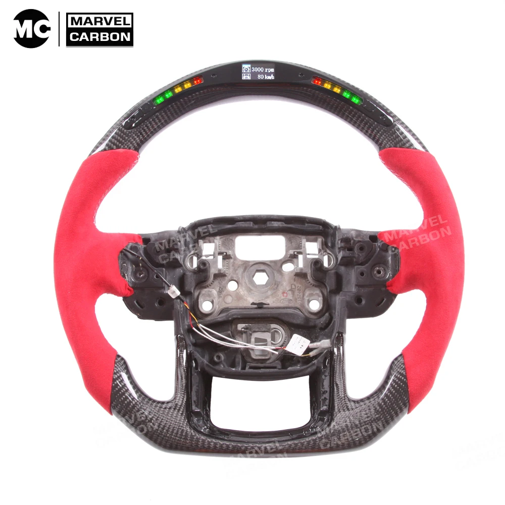 Race display 100% Real Carbon Fiber LED Steering Wheel for Land Rover Discovery,Range Rover,Evoque,SVR,Defender,Velar
Race display 100% Real Carbon Fiber LED Steering Wheel for Land Rover Discovery,Range Rover,Evoque,SVR,Defender,Velar