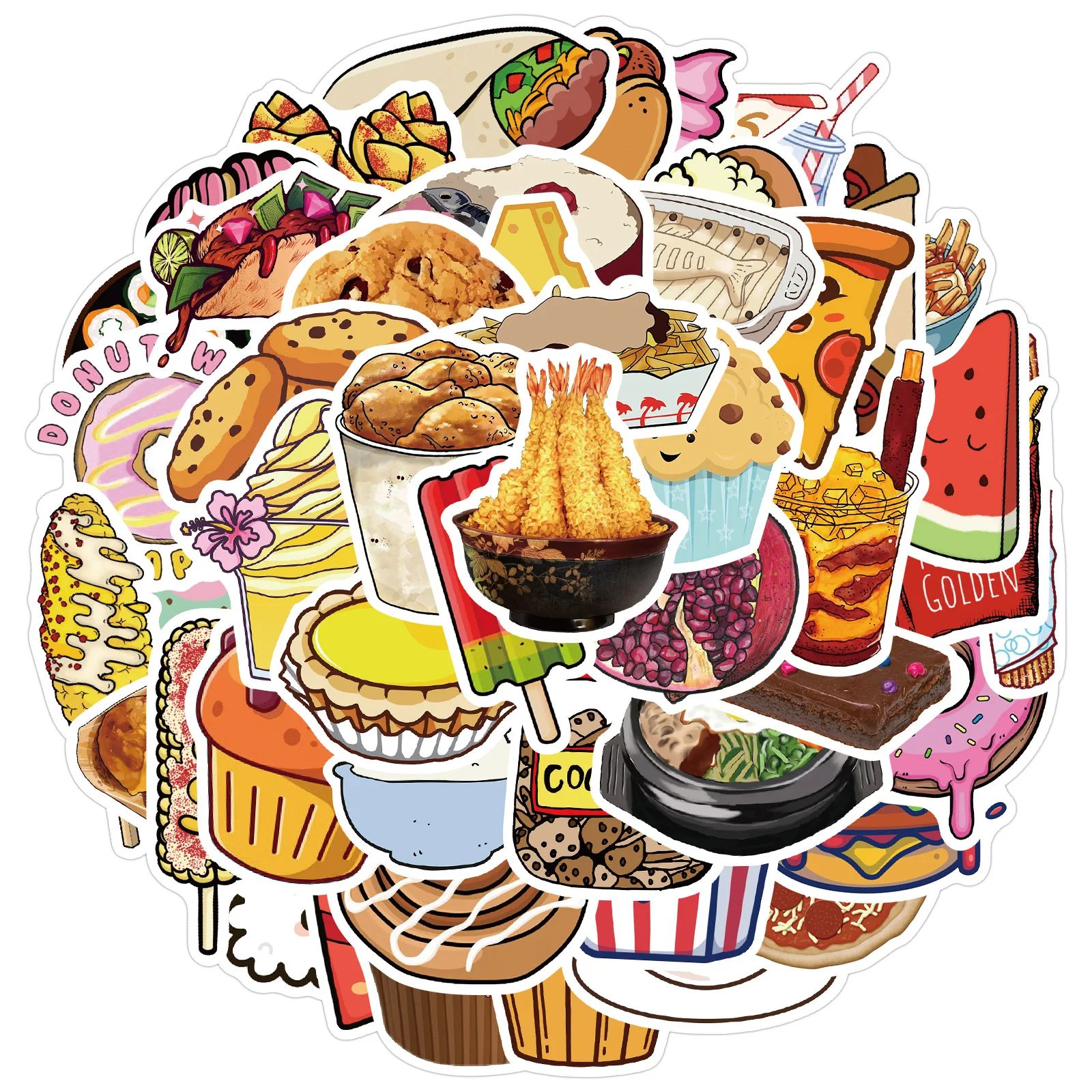 Cute Food Series Graffiti Aesthetic Sticker Luggage Motorcycle Guitar Teacup School Office Stationery Decoration Supplies 50PCS
Cute Food Series Graffiti Aesthetic Sticker Luggage Motorcycle Guitar Teacup School Office Stationery Decoration Supplies 50PCS