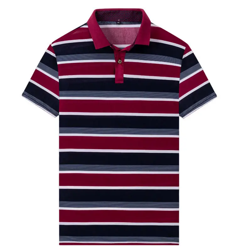 Men T-shirts Turn-down Collar Tshirt keep cool in hot days Striped Smooth fabric
Men T-shirts Turn-down Collar Tshirt keep cool in hot days Striped Smooth fabric