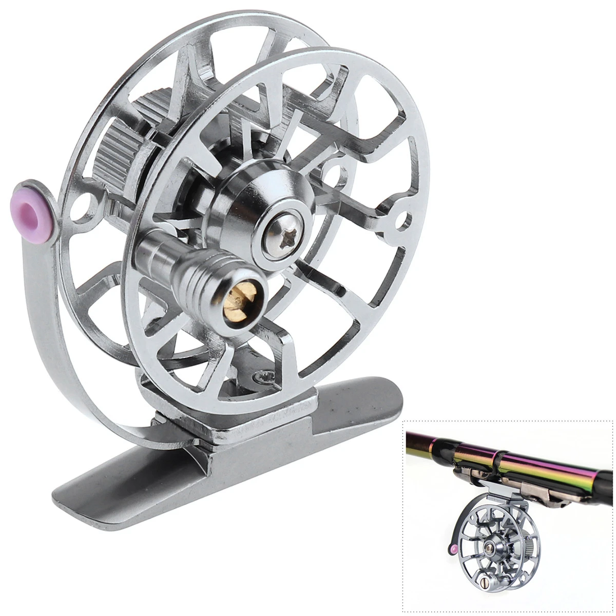 Full Metal Ultra-Light Former Ice Fishing Reel Fly Fishing Wheels Aluminum Alloy Support Right Hand 
Full Metal Ultra-Light Former Ice Fishing Reel Fly Fishing Wheels Aluminum Alloy Support Right Hand