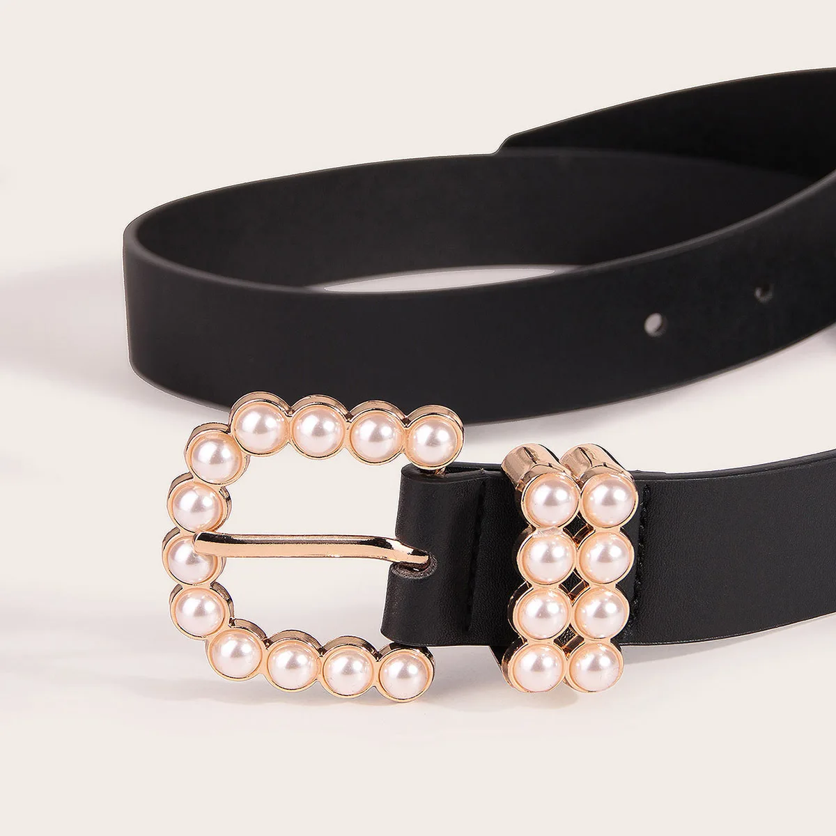 Simulate Pearl D Shape Buckle Wasit Band Rhinestone Women Belt PU Leather Fashion Women Girdle Belt
Simulate Pearl D Shape Buckle Wasit Band Rhinestone Women Belt PU Leather Fashion Women Girdle Belt