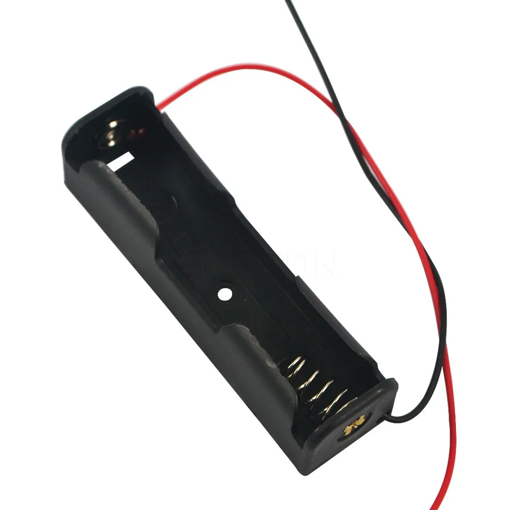 5Pcs/set Battery Holder Box Small Plastic 18650 Battery 3.7V Clip Storage Holder Box Case Black With Wire Lead
5Pcs/set Battery Holder Box Small Plastic 18650 Battery 3.7V Clip Storage Holder Box Case Black With Wire Lead