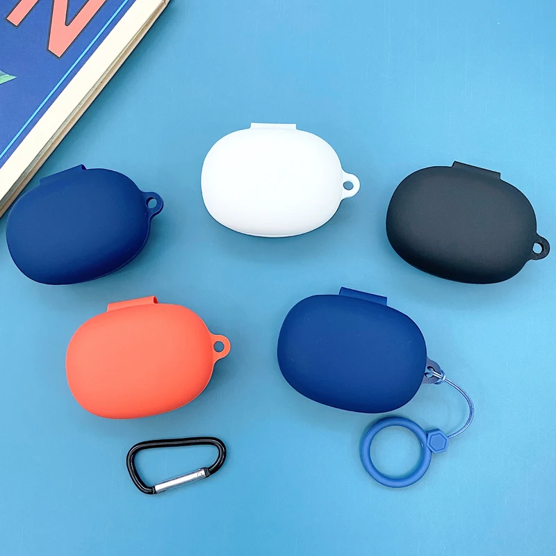 New Silicone Earphone Protective Case For Realme Buds Q Portable Bluetooth Headset Protection Case With Hook
New Silicone Earphone Protective Case For Realme Buds Q Portable Bluetooth Headset Protection Case With Hook