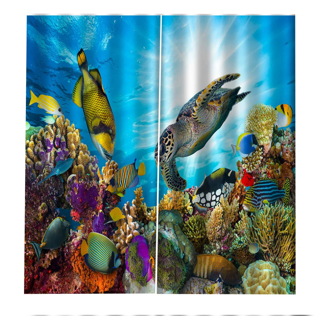 Underwater World 3D Blackout Curtain for Bedroom Living Room Insulating Modern Style Windows Curtain Home Decor Custom Made
Underwater World 3D Blackout Curtain for Bedroom Living Room Insulating Modern Style Windows Curtain Home Decor Custom Made