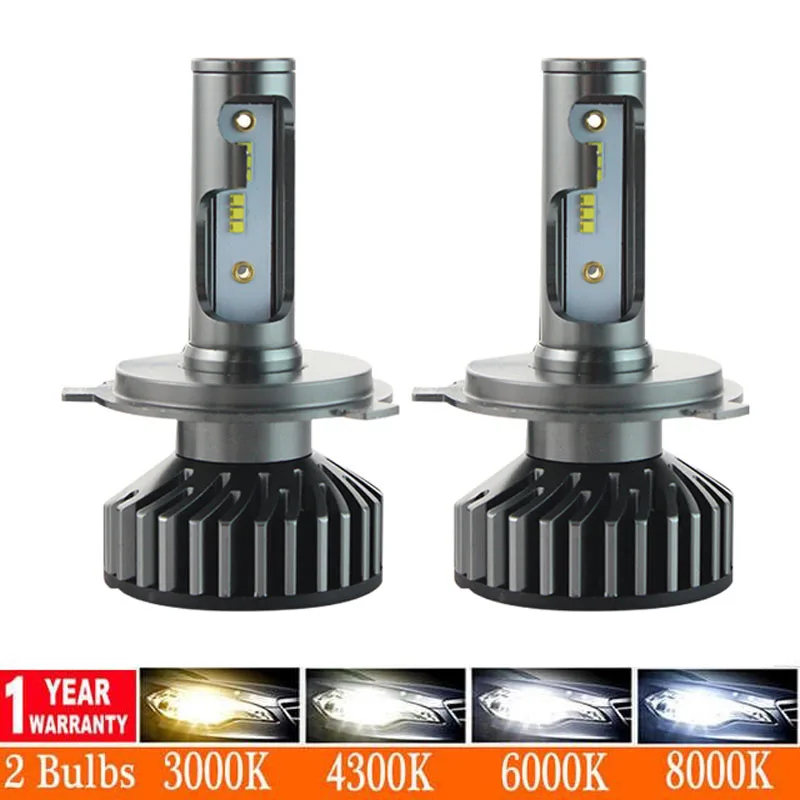 

Elglux Canbus H4 H7 LED 4300K 5000K 6500K H1 H3 H8 H9 H11 9005 HB3 9006 HB4 Mini Car Headlight 80W 12000LM Auto Fog Light 12V