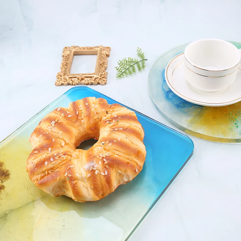 Silicone Resin Tray Molds Ocean Tray Mould Glitter Foil Epoxy Resin Casting Molds for Faux Agate Tray, Serving Board Making
Silicone Resin Tray Molds Ocean Tray Mould Glitter Foil Epoxy Resin Casting Molds for Faux Agate Tray, Serving Board Making