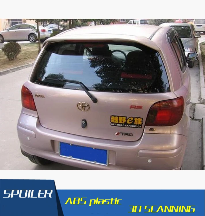 Спойлер для Toyota vitz высококачественный спойлер из АБС материала заднего крыла