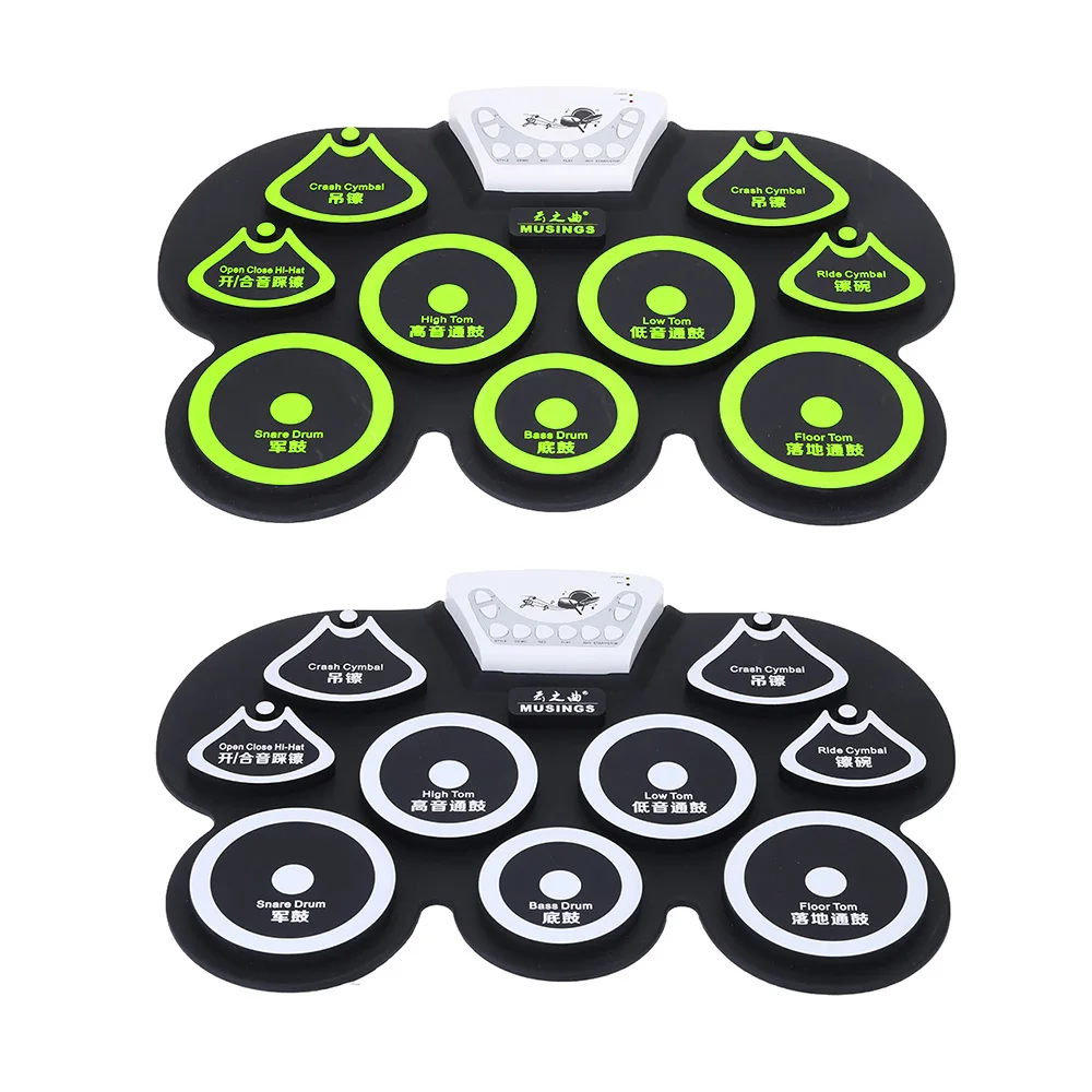 Silicone Portable Foldable Digital USB Roll-up Electronic Drum Pad Kit with Stick and Foot Pedal
Silicone Portable Foldable Digital USB Roll-up Electronic Drum Pad Kit with Stick and Foot Pedal