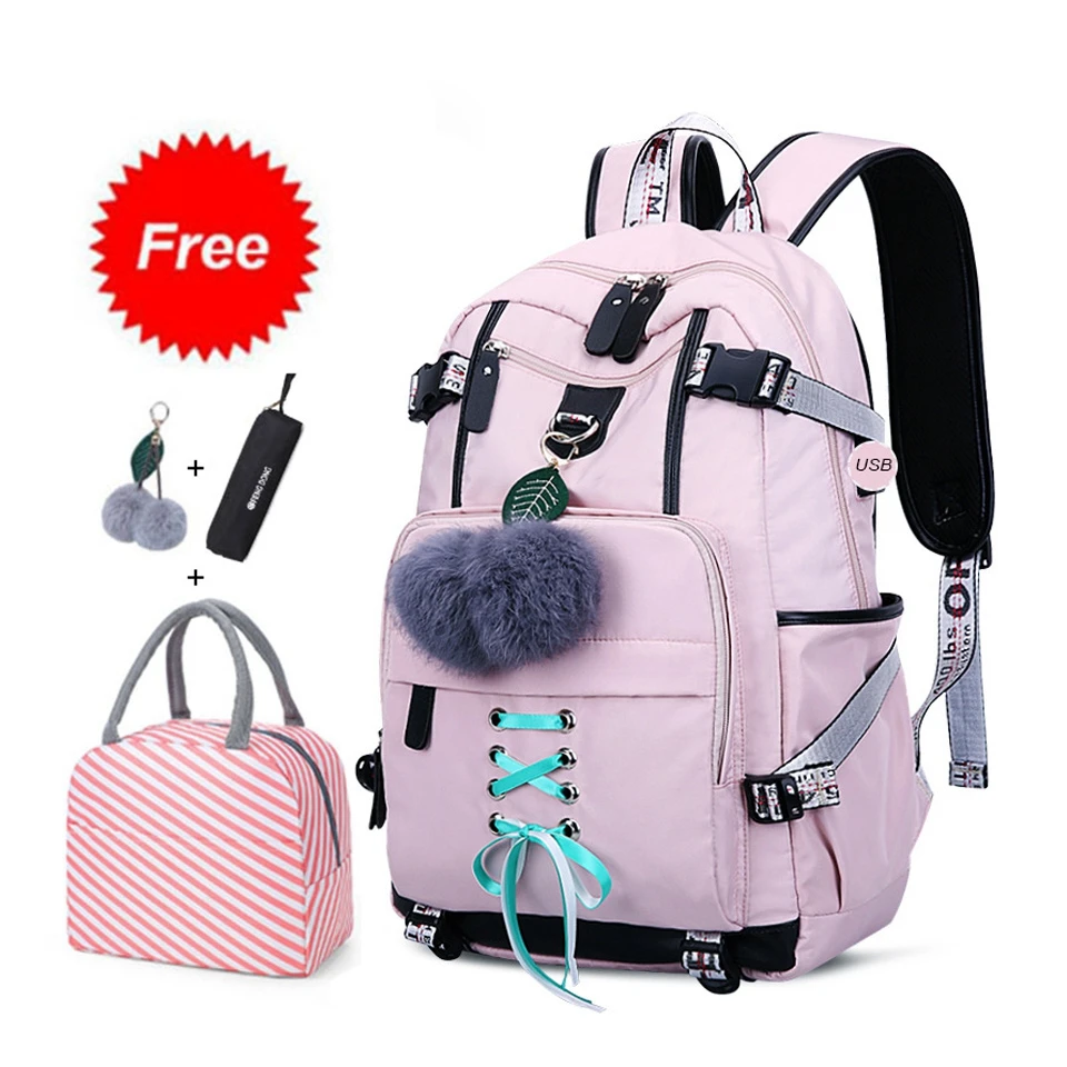 Waterproof USB School Bags for Girls Teenagers Backpack Women Bookbags 2021 Large Capacity Middle High College Teen Schoolbag
Waterproof USB School Bags for Girls Teenagers Backpack Women Bookbags 2021 Large Capacity Middle High College Teen Schoolbag