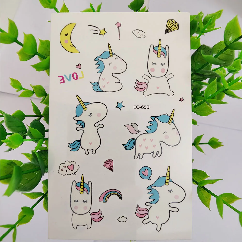 Lovely Unicorn Temporary Tattoo Stickers For Kids Boy Girl Stars Moon Tattoos Waterproof Tatoo Hand Arm Body Art Fake Tatto
Lovely Unicorn Temporary Tattoo Stickers For Kids Boy Girl Stars Moon Tattoos Waterproof Tatoo Hand Arm Body Art Fake Tatto