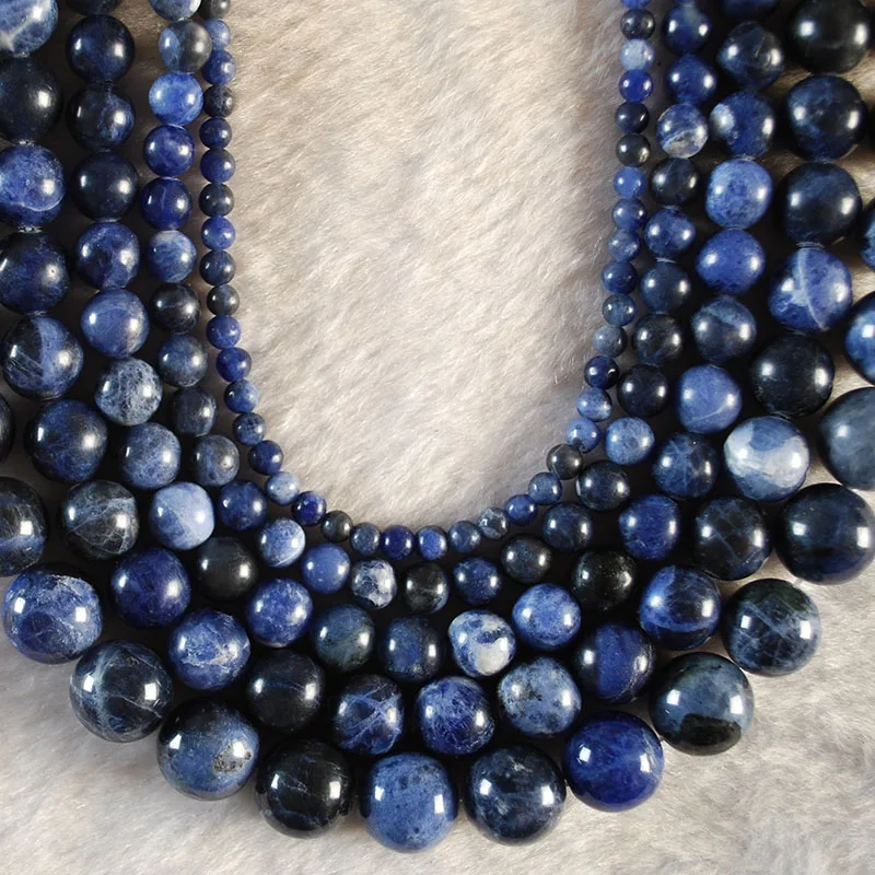 Factory Price Natural Stone Old Blue Sodalite Round Loose Beads 15" Strand 4 6 8 10 12MM Pick Size For Jewelry Making
Factory Price Natural Stone Old Blue Sodalite Round Loose Beads 15" Strand 4 6 8 10 12MM Pick Size For Jewelry Making