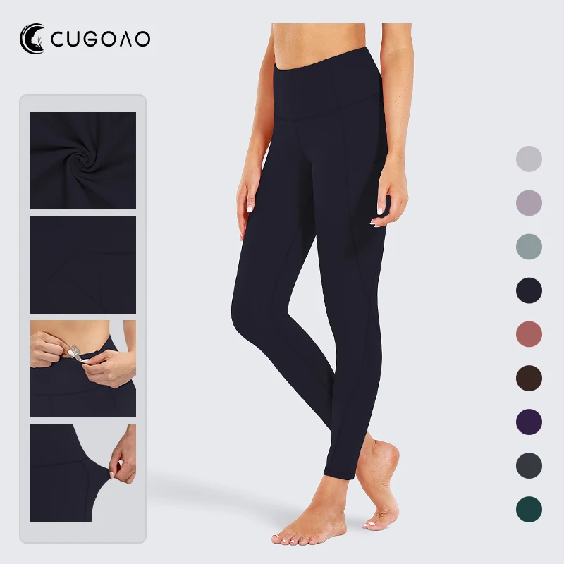 CUGOAO Autumn Spring Tight High Waist Female Yoga Leggings Fashion Women Sports Pants Gym Running Wear Outside Sportswear
CUGOAO Autumn Spring Tight High Waist Female Yoga Leggings Fashion Women Sports Pants Gym Running Wear Outside Sportswear