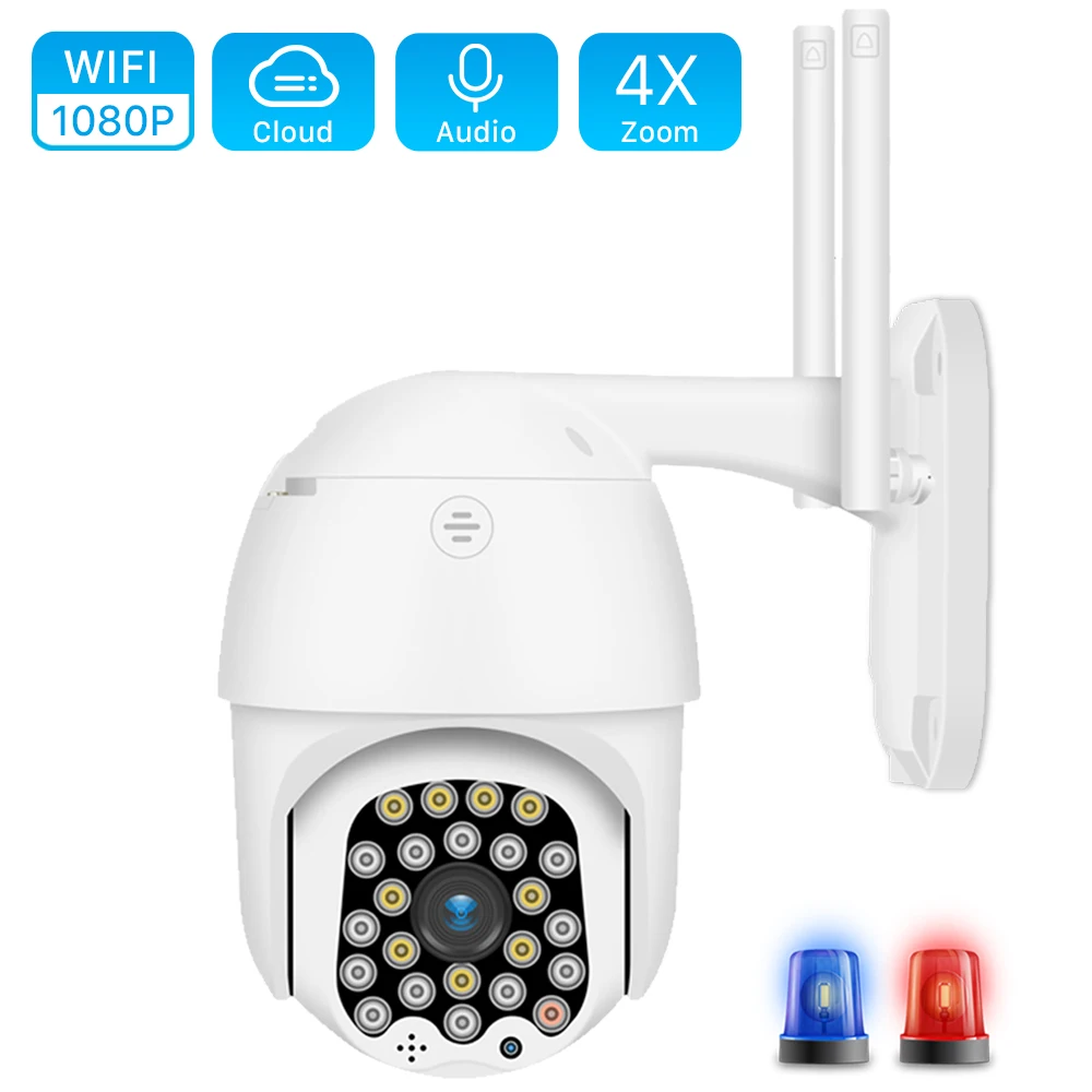 1080P Cloud Wifi PTZ Camera Waterproof 2MP Full Color Auto Tracking CCTV Security IP Camera 4X Digital Zoom Speed Dome Camera IP
1080P Cloud Wifi PTZ Camera Waterproof 2MP Full Color Auto Tracking CCTV Security IP Camera 4X Digital Zoom Speed Dome Camera IP