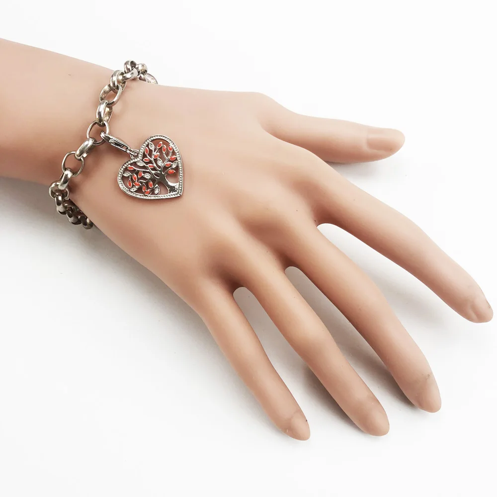 Charm Pendant Heart with Red Tree,2019 Winter Fashion Jewelry Romantic Authentic 925 Sterling Silver Gift For Women Fit Bracelet 
Charm Pendant Heart with Red Tree,2019 Winter Fashion Jewelry Romantic Authentic 925 Sterling Silver Gift For Women Fit Bracelet