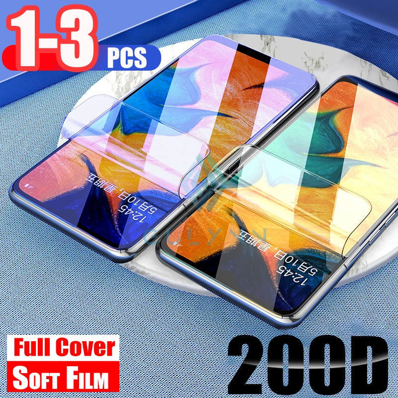 200D с защитой от синего света гидрогель пленка для Samsung Galaxy A50 A30 A20 A70 A40 M30 A80 A90 S A10