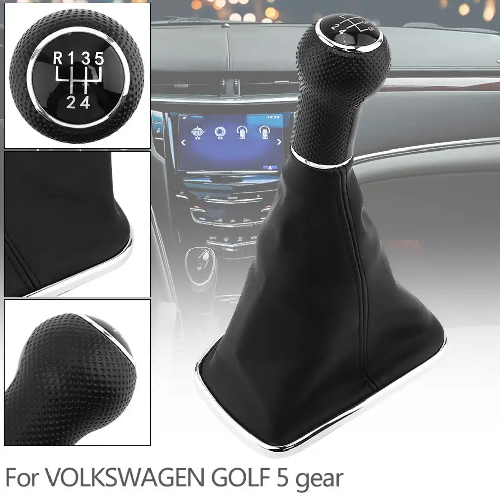 Car Manual 5 Speed Gear Shift Knob Gearshift Shifter with Dust Cover Fit for VW/Golf/GTi/MK4/R32/Bora/MK4/Jetta 5 Gear Models
Car Manual 5 Speed Gear Shift Knob Gearshift Shifter with Dust Cover Fit for VW/Golf/GTi/MK4/R32/Bora/MK4/Jetta 5 Gear Models