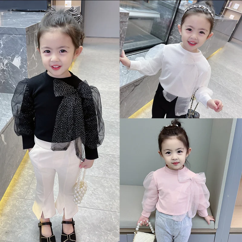 Spring new toddler children girls spring clothes 0-1-5 years baby birthday bow T-shirt bottoming shirt baby kids clothing top
Spring new toddler children girls spring clothes 0-1-5 years baby birthday bow T-shirt bottoming shirt baby kids clothing top