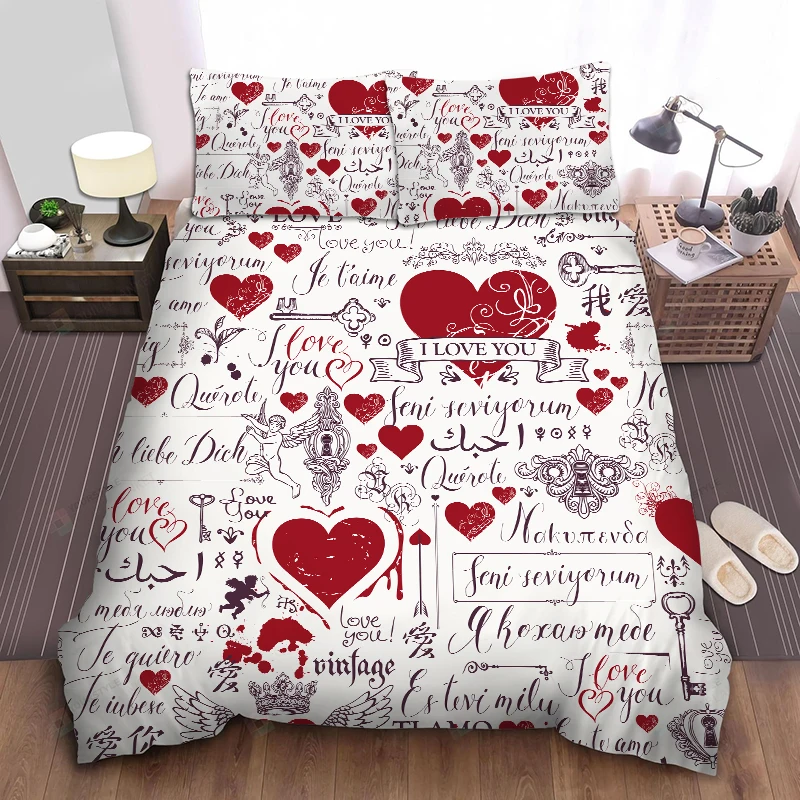 Love Letter Pattern Single Double Winter Quilt Duvet Cover ForLlover Couple Romantic Bedding Set Flat Sheet 220X240 200X200
Love Letter Pattern Single Double Winter Quilt Duvet Cover ForLlover Couple Romantic Bedding Set Flat Sheet 220X240 200X200