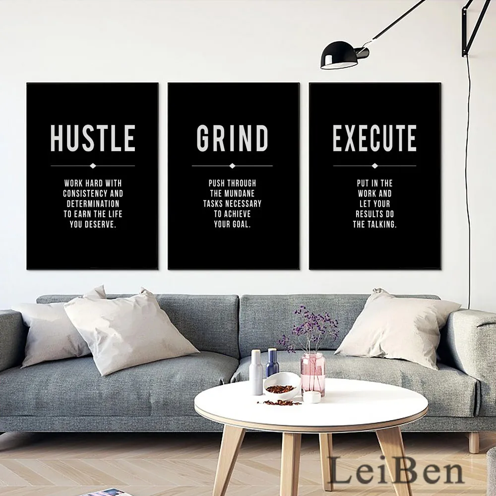 Quote Poster Grind Hustle Execute Wall Art Canvas Prints Office Cuadros Decor Motivational Modern Art Entrepreneur Picture
Quote Poster Grind Hustle Execute Wall Art Canvas Prints Office Cuadros Decor Motivational Modern Art Entrepreneur Picture